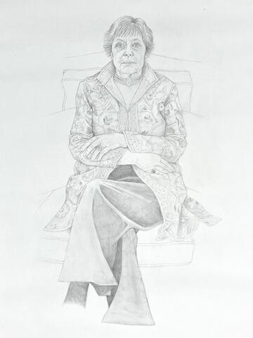 The Indian Coat: sketch for a portrait of Susan Nisbett