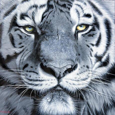 Chung Shek   Tiger   90 x 90   Painitng jpg