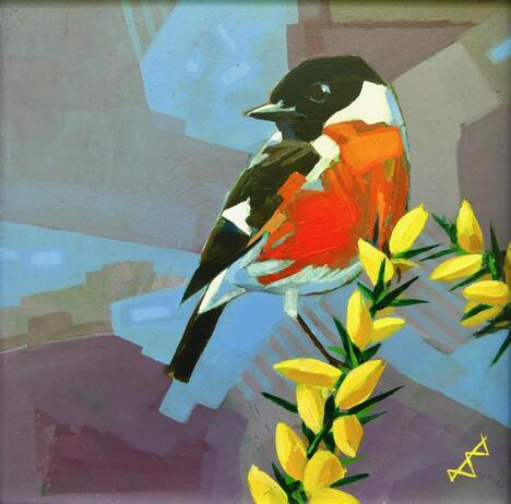 Edwards Brin Stonechat and Gorse jpg