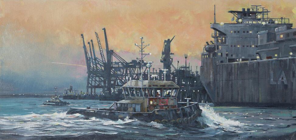 Scott Martin_John_Time for Departure at Sunset Sheerness jpg