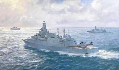 Towards the 2030s: HMS Glasgow at Sea
