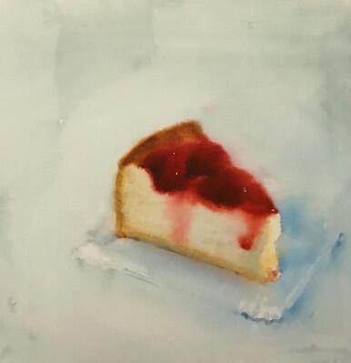 316 - Cheesecake with Strawberry Jam