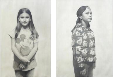 161 - "You are braver than you believe, stronger than you seem, and smarter than you think" A portrait of the artists daughters, Ivy and Margot