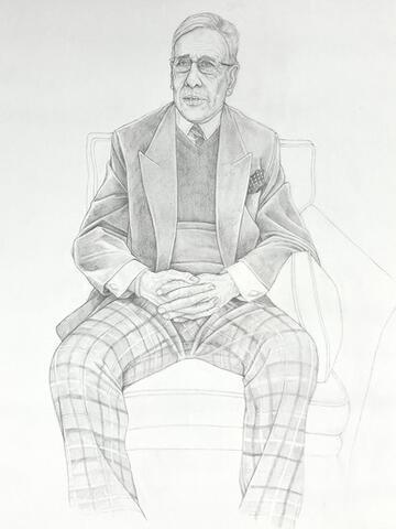 The Tartan Trousers: sketch for a portrait of Patrick Nisbett