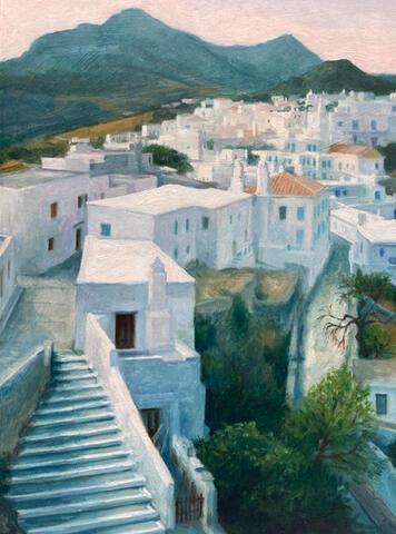 Steps to White Village, Greece