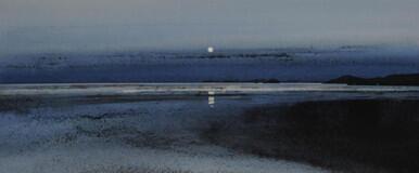 422 - Moonset, Newgale