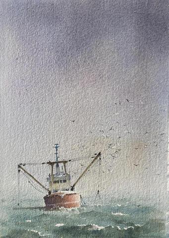 106 - Trawler and Gulls