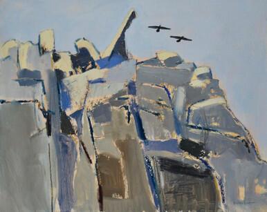 287 - Ravens over Carn Breseb, Pembrokeshire