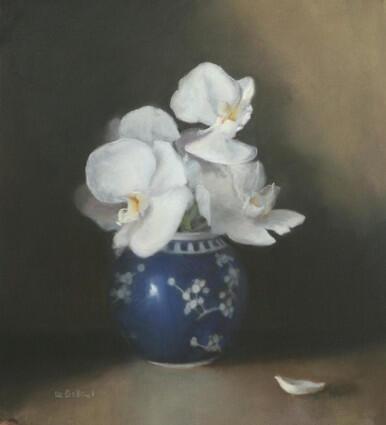 037 - Orchids in Cherry Blossom Jar
