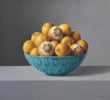 215 - Lemons in Celeste Bowl