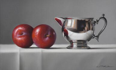 217 - Plums with Silver Jug