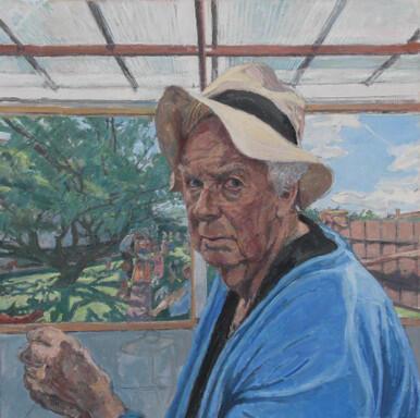 204 - Head of an Old Painter with Straw Hat, Day