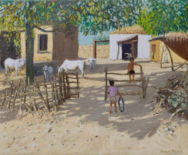 217 - Farmyard, India