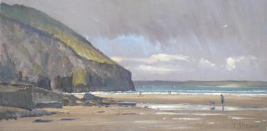 328 - Passing Shower, Trebarwith Strand, Cornwall