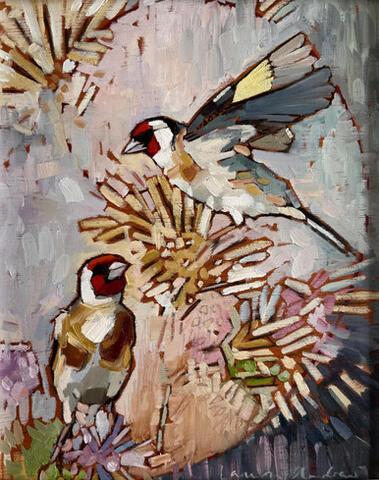 020 - Goldfinches on Thistle