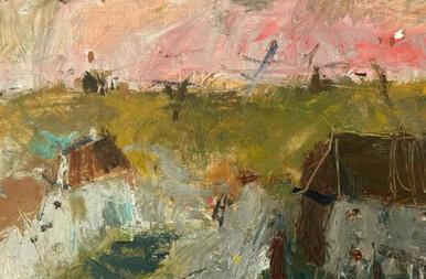 018 - Pink Sky, Lancashire Village