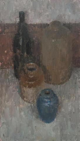 142 - Earthenware and a Bottle