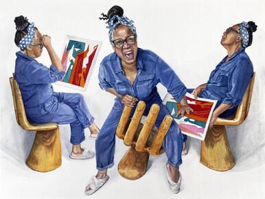 217 - Portrait of Artist Shirley Cullum