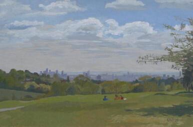 142 - View of London from Hampstead Heath