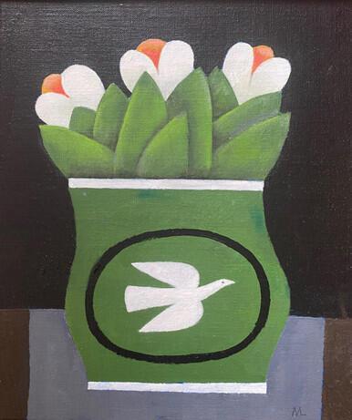 228 - Flowers with Bird