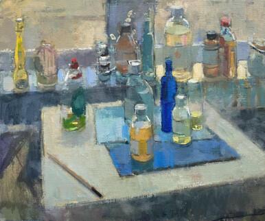 218 - Shades of Blue by the Studio Window