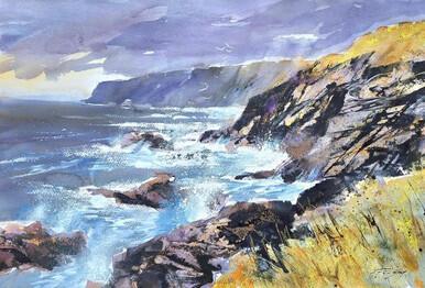 156 - Waves Breaking, North Cornwall