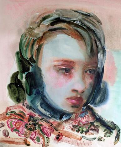 462 - Woman in Floral Top