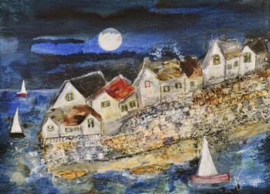 340 - Sailboats in the Moonlight