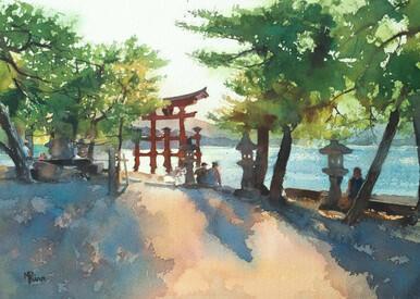 303 - Sunset on Miyajima