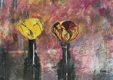 223 - Feathered & Flamed Tulips