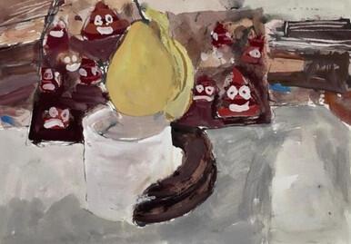 225 - Still Life with Emoji Bag