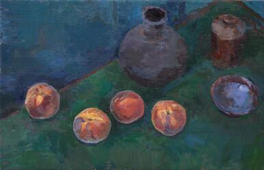 114 - Still Life with Four Peaches
