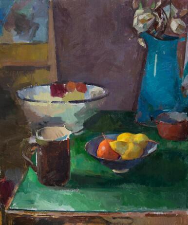 116 - Still Life with Williams Pears and Magnolia