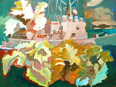 058 - Sea Kale with Ship