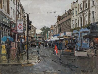 042 - Rain, Portobello Road