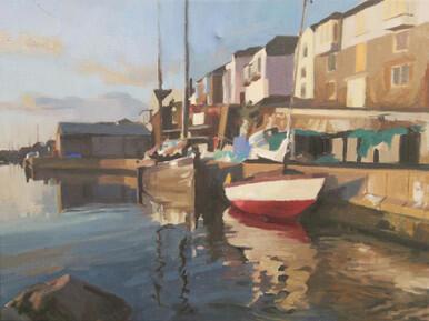 139 - Warm Evening Light, Newlyn Harbour