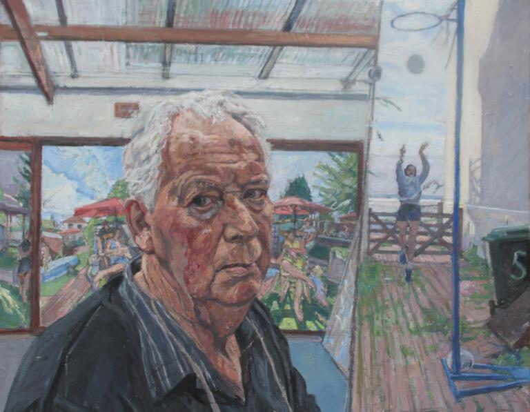 Wonnacott-John-Inside and out, portrait head watching two spaces