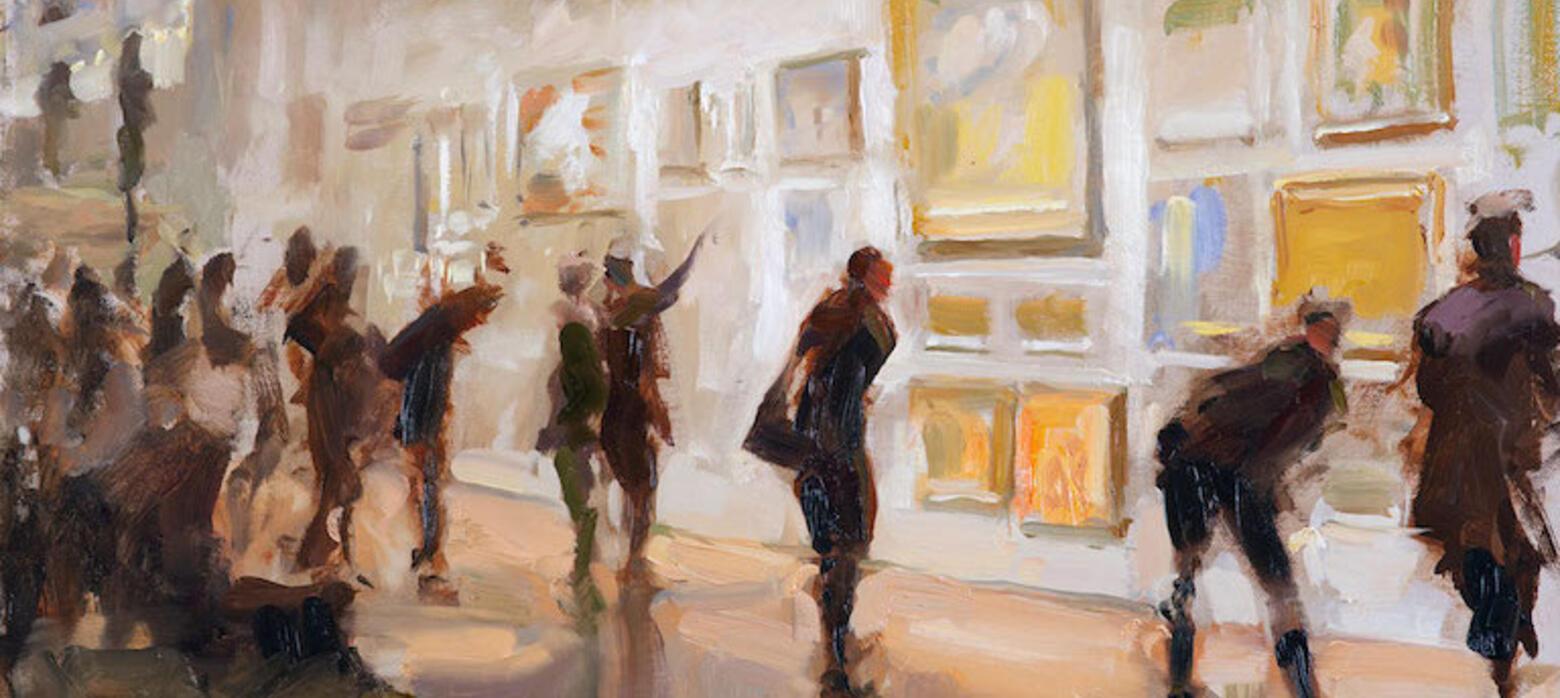 Rob Pointon, Visitors to the Royal Institute of Oil Painters Annual Exhibition