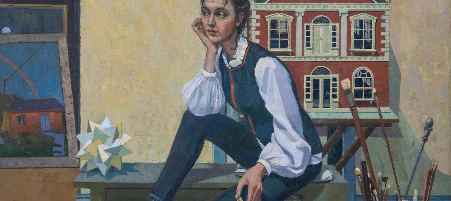 An artist in their studio