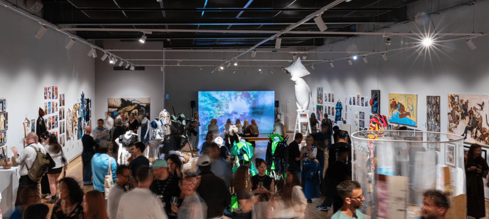 the west gallery during ual origins creatives 2025