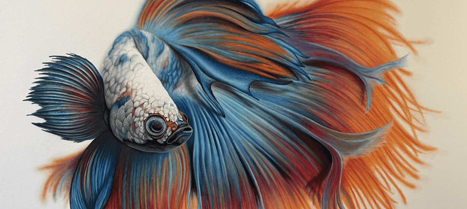 colourful drawing of a fish