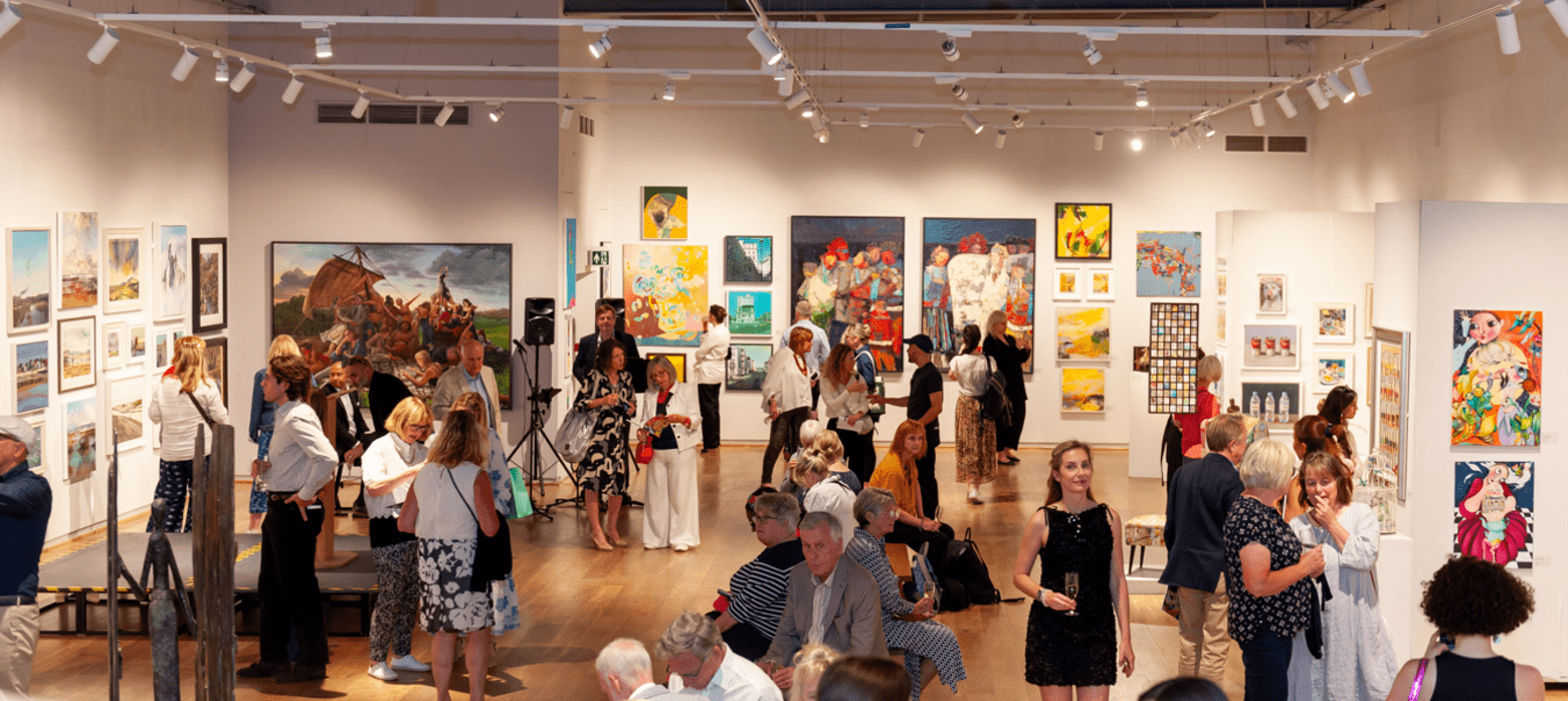 The West Gallery during the Society of Women Artist Annual Exhibition 2025