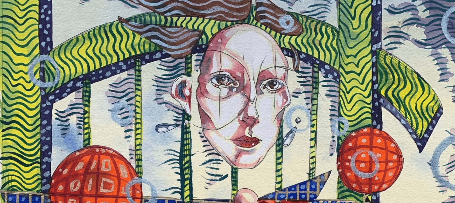 abstract image of a face 