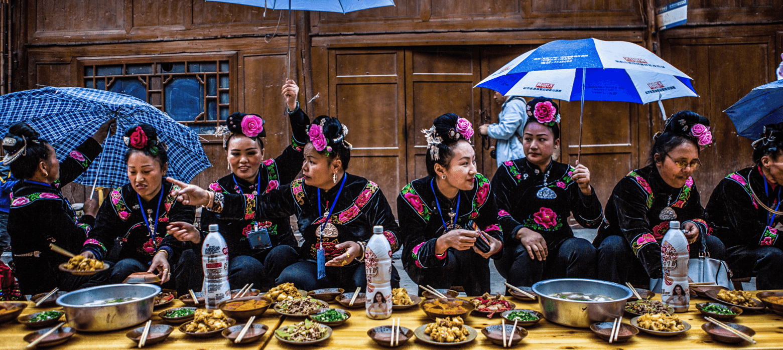 Dong Village Banquet in the Rain