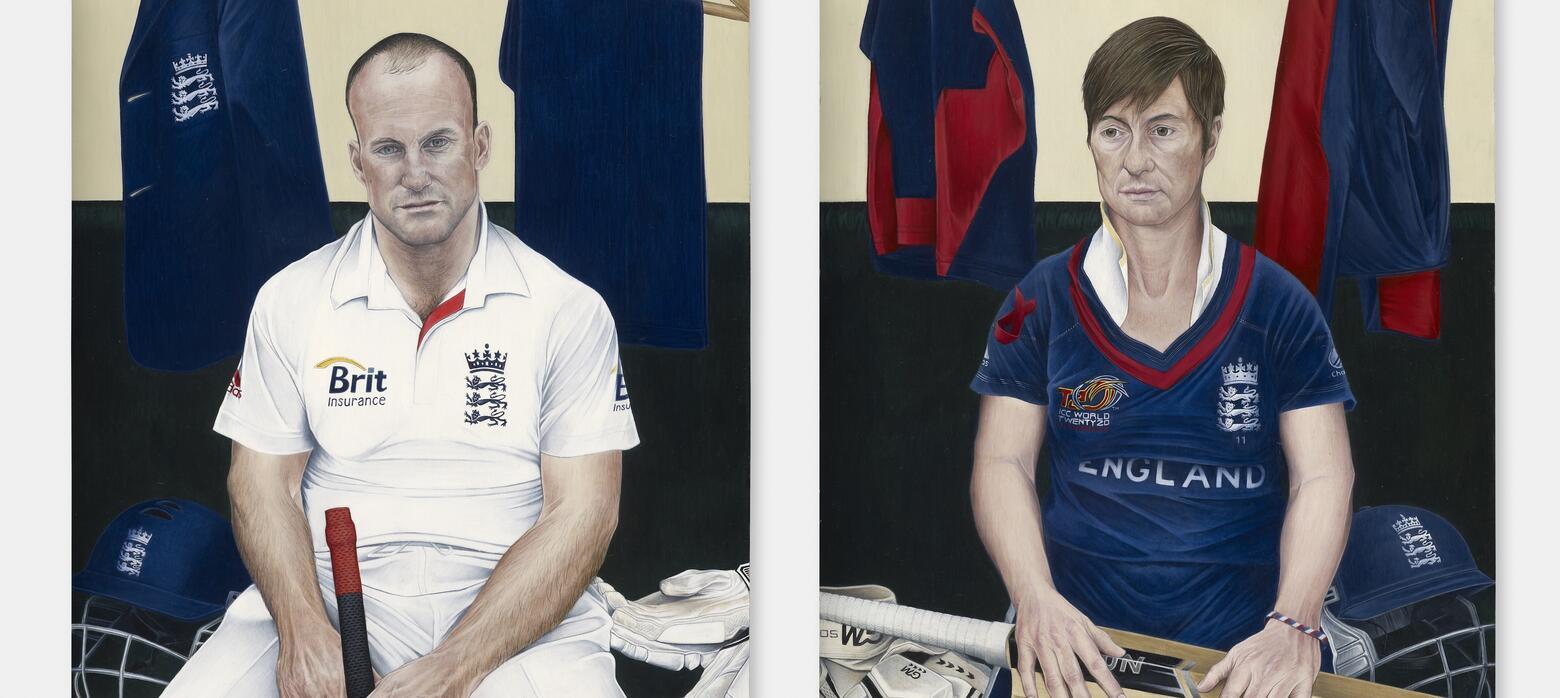 Wesley-Emma-In The Changing Room at Lord's (diptych)