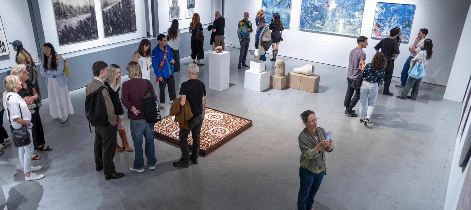 View of the East Gallery during Swanfall Exhibition