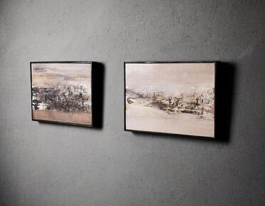 two painting on wall