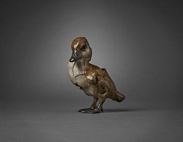 Winged Duckling in Bronze by Fred Gordon 