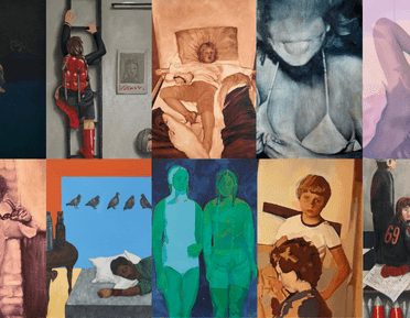 A banner image featuring works by the 6 shortlisted artists.