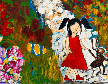 Girl painting 